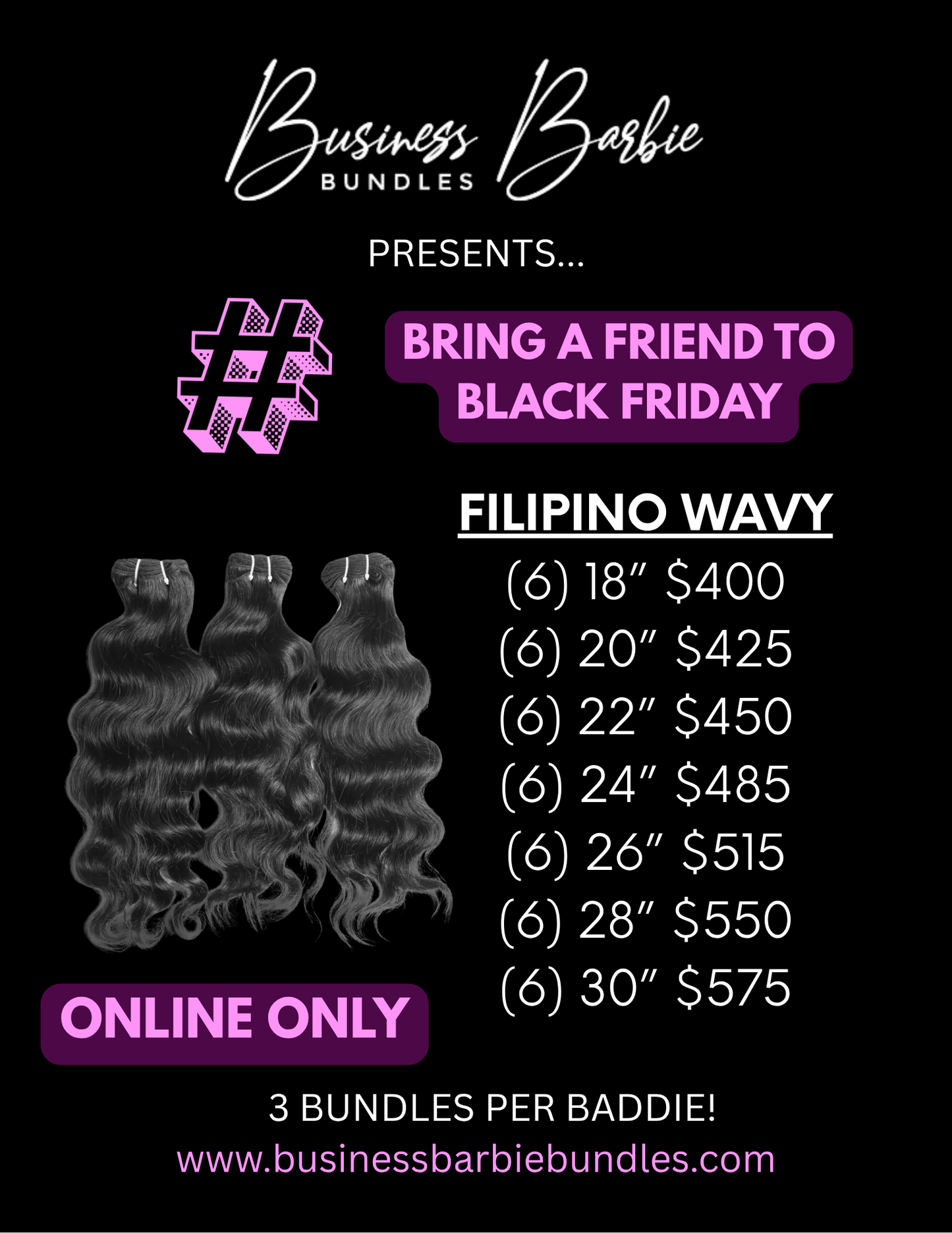 Bring A Friend To BBBLACK FRIDAY